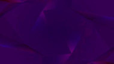 Soyut çokgen animasyonu çok renkli desen 4K pürüzsüz kavram