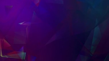 Soyut çokgen animasyonu çok renkli desen 4K pürüzsüz kavram