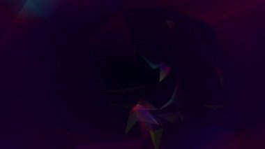 Soyut çokgen animasyonu çok renkli desen 4K pürüzsüz kavram