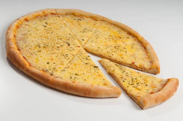 Pizza Uno Los Alimentos Más Consumidos Mundo Debido Gran Cantidad — Foto de Stock