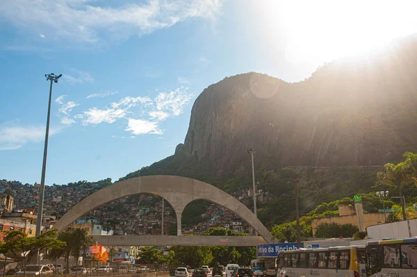 2015 Diciembre Río Janeiro Brasil Vista Cristo Redentor Sus Alrededores — Foto de Stock