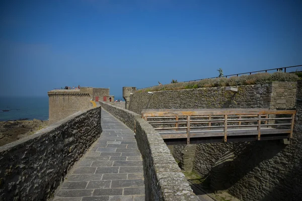 Middeleeuwse Stad Malo Zijn Wallen — Stockfoto