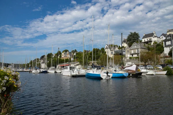 View Harbor Morlaix Finistere Brittany — Stockfoto