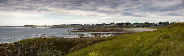 Cloudy Landscape Quiberon Peninsula Finistere Brittany — Foto Stock