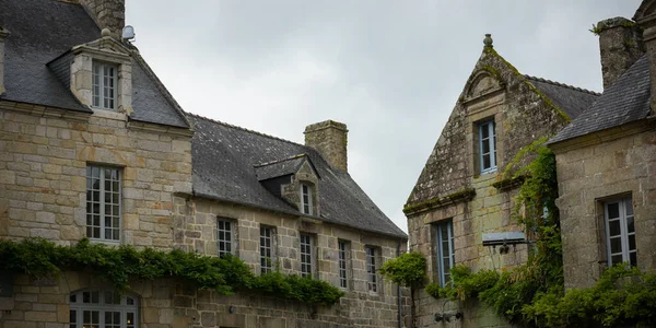 Brittany Finistere Deki Sevimli Ortaçağ Köyü Locronan Bakın — Stok fotoğraf