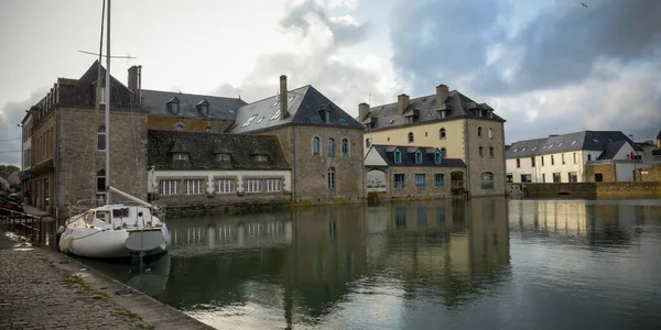 Paysage Sur Ville Pont Abbe Bretagne France — Photo