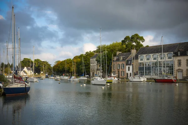 Landskap Staden Pont Abbe Bretagne Frankrike — Stockfoto