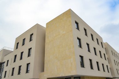 Fransa 'da yeni bir konut inşaatı manzarası