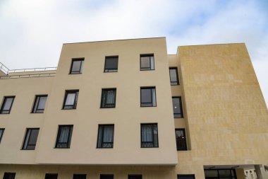 Fransa 'da yeni bir konut inşaatı manzarası