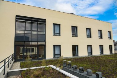 Fransa 'da yeni bir konut inşaatı manzarası