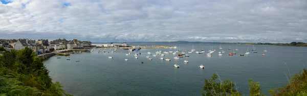 Widok Port Douarnenez Finistere Bretanii — Zdjęcie stockowe