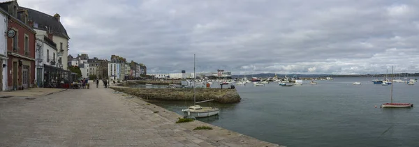 Widok Port Douarnenez Finistere Bretanii — Zdjęcie stockowe