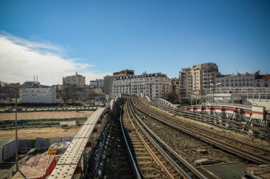 Paris 'teki metro ağı manzarası