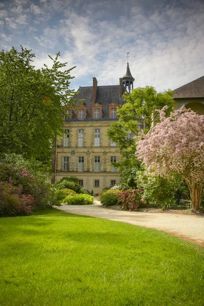 Vista Los Jardines Del Castillo Fontainebleau Francia — Foto de Stock