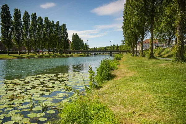 Fotografia Paisagem Cidade Melun Seine Marne França — Fotografia de Stock