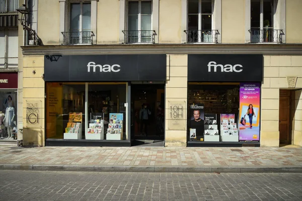 Melun Francia Junio 2022 Vista Tienda Fnac Ciudad Melun — Foto de Stock