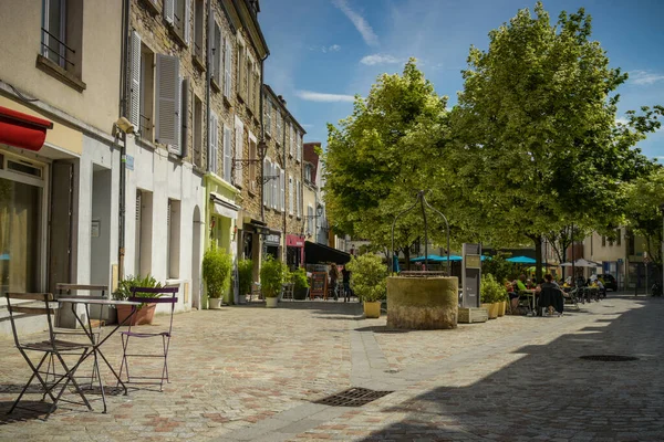 Melun Francja Czerwiec 2022 Widok Ulicę Miasta Melun Sekwanie Marne — Zdjęcie stockowe