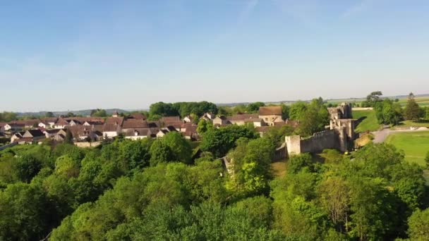 Aerial View Medieval City Provins Which Owned World Heritage Unesco — Vídeo de Stock