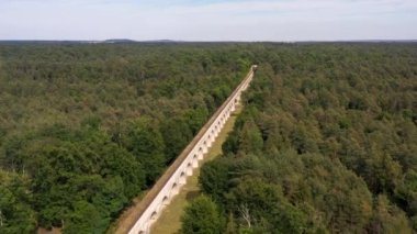 aerial view of the aqueduct of Fontainebleau