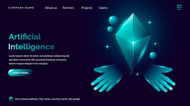 Yapay zeka teknolojisi iniş sayfası