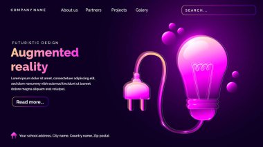 Gelişmiş gerçeklik teknolojisi iniş sayfası