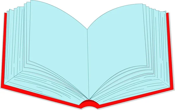 Thick Open Book White Isolated Background — Φωτογραφία Αρχείου