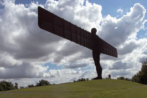 Angel North Contemporary Sculpture Antony Gormley Located Gateshead Tyne Wear — Stock Photo, Image