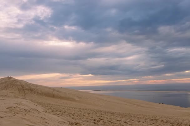 Dune Pilat Also Called Grande Dune Pilat Tallest Sand Dune — Stok Video