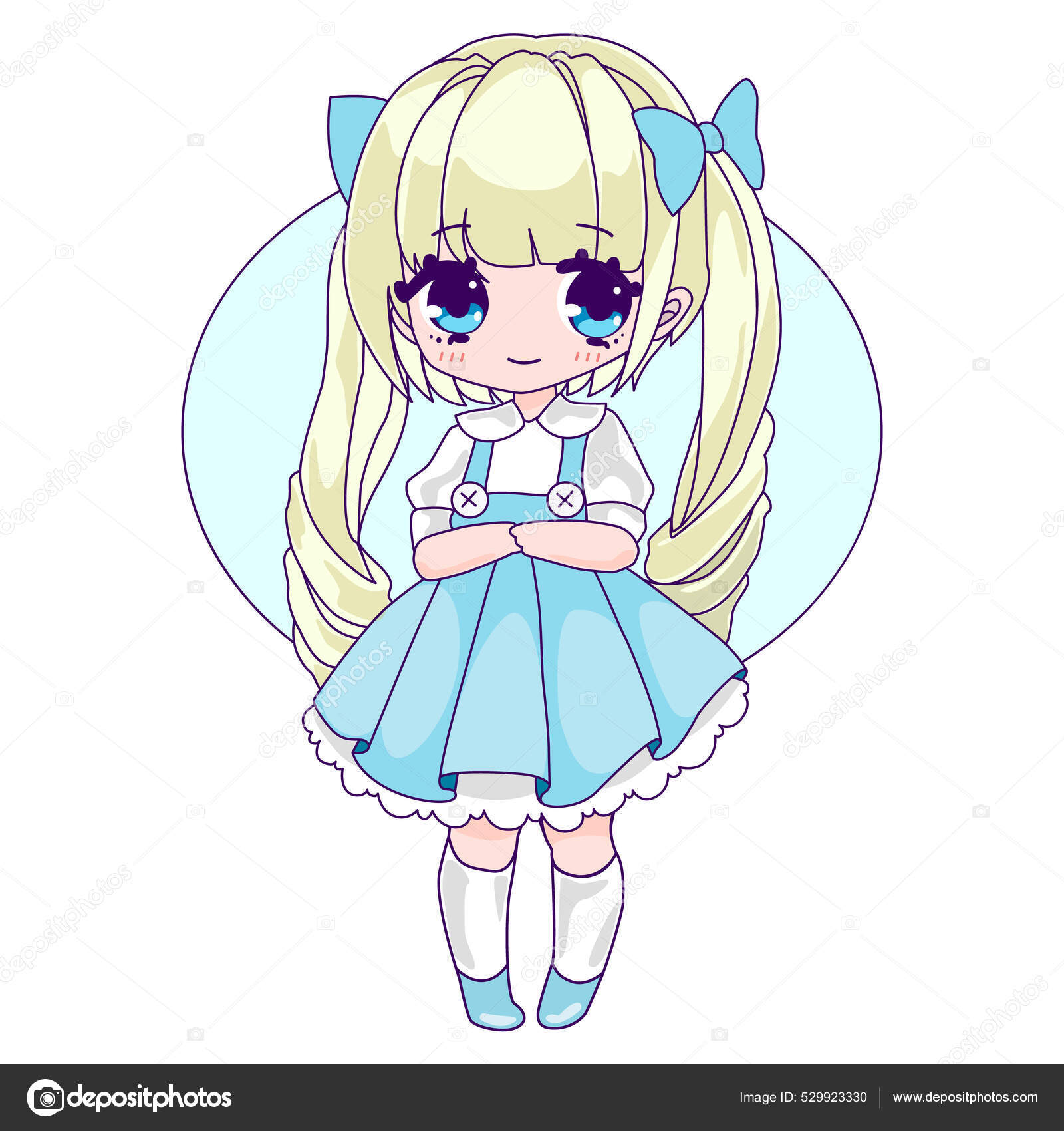 cute teen anime 9960510 Vector Art at Vecteezy