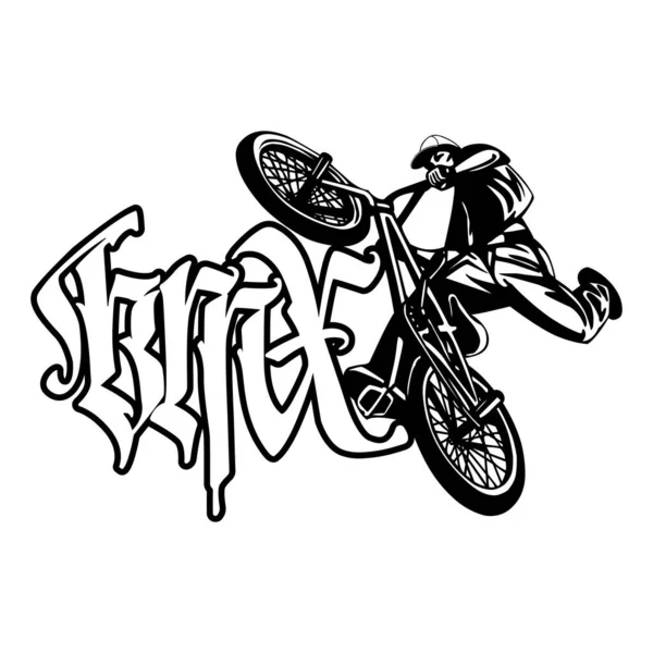 Kreatives Vintage Shirt Grafikdesign Range Print Stempel Bmx Freestyle Typografie — Stockfoto