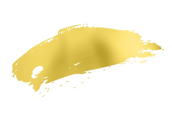 Beyaz Arkaplanda Izole Edilmiş Modern Altın Sıvı Eğrisi Tasarım Elemanı — Stok Vektör
