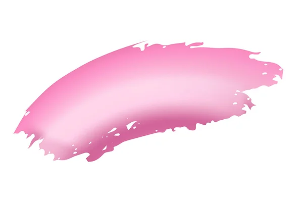 Modern Pink Liquid Curve Design Element Geïsoleerd Een Witte Achtergrond — Stockvector