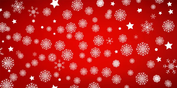 Christmas Winter Background Snowy Happy New Year Backdrop Awesome Holiday — Stock Vector