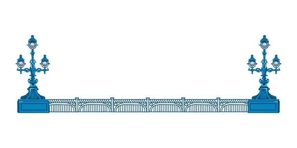 圣彼得堡，俄罗斯，地标，三一桥，基洛夫桥，白夜，灯笼桥 矢量图形