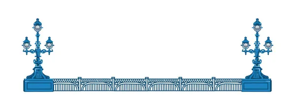 圣彼得堡，俄罗斯，地标，三一桥，基洛夫桥，白夜，灯笼桥 图库矢量图片