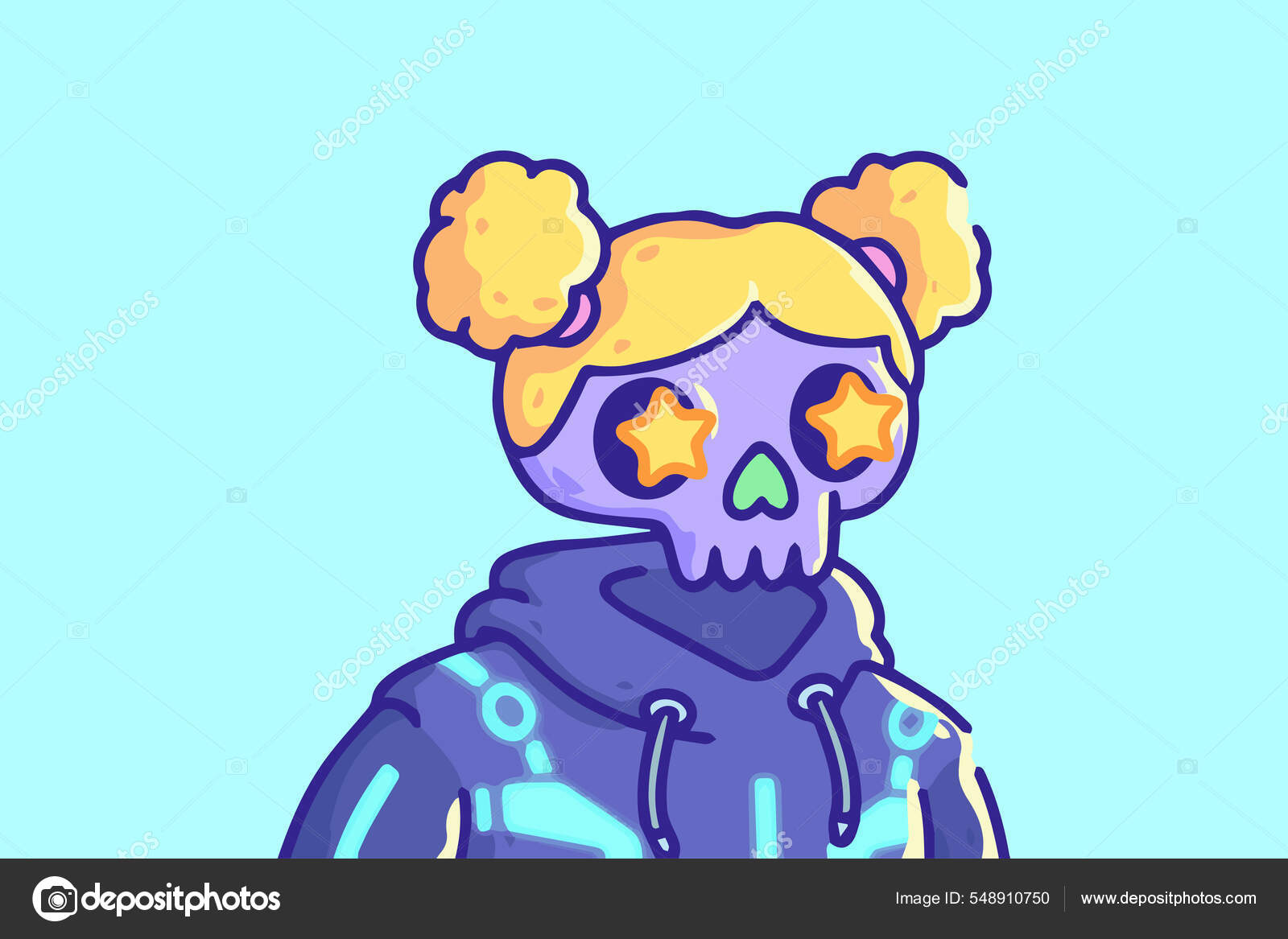 Вкусные Кости Xyz Персонажа Nft Произведения Искусства Быстрый.