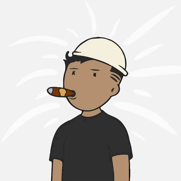 Esrarengiz Şehir Kulübü Pfp Nft Leri Sigara Içen Eşsiz Özellikleri — Stok Vektör