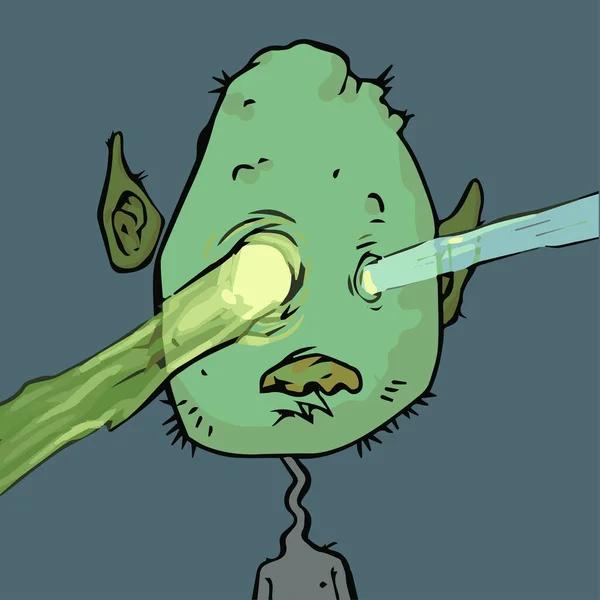 Ilustração Goblintown Nft Esboço Mão Desenhada Coleção Única Pfp — Fotografia de Stock