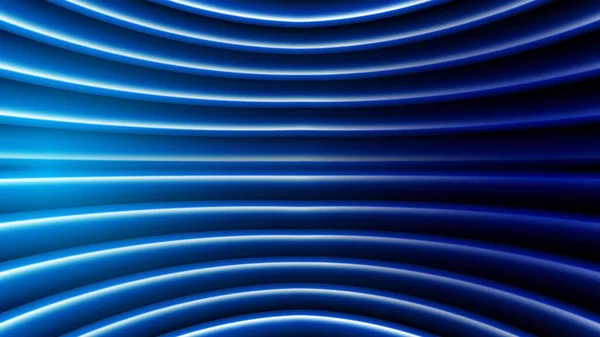 Ansicht Der Blauen Spiralröhre Blaue Glatte Hochglanzstreifen Abstrakten Tech Hintergrund — Stockvektor