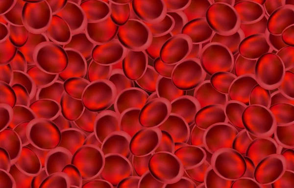 Sel Darah Merah Lihat Bawah Mikroskop Sel Darah Merah Dalam - Stok Vektor