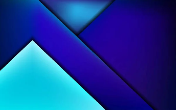 Blaue Und Türkisfarbene Winkel Überlappen Vektorhintergründe Raum Für Text Und — Stockvektor