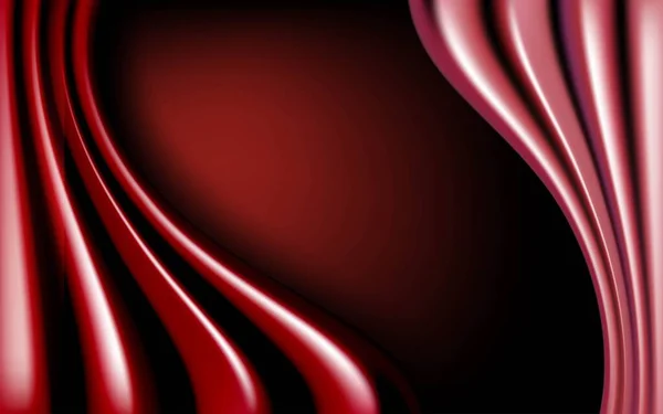 Kırmızı Sıvı Şekiller Vektör Poster Modern Renk Dalga Sıvısı Flyer — Stok Vektör
