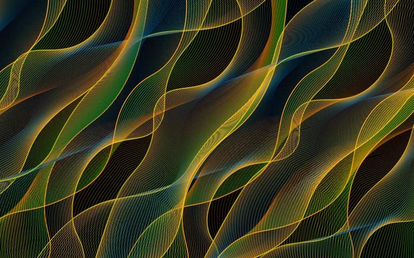 Abstract Colorful Swirl Wave Background Flow Liquid Lines Design Element — Stockvektor