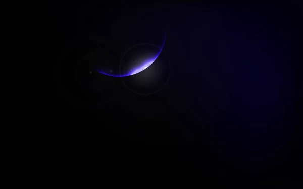 Sonnensystemserie Neptun Mit Dunklem Himmel Hintergrund Elemente Dieses Bildes Stammen — Stockvektor