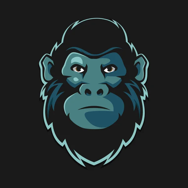 Gorilla Mascot Logo Design Vector — Vector de stock