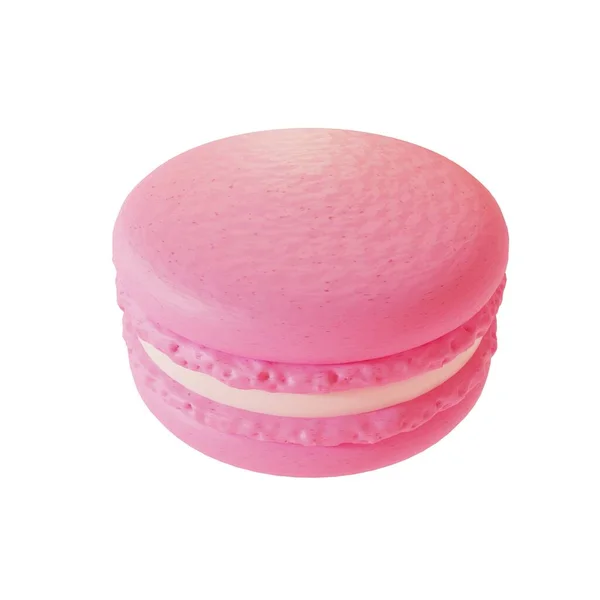 Pink Macaron Picture Rendering — Stock Photo, Image