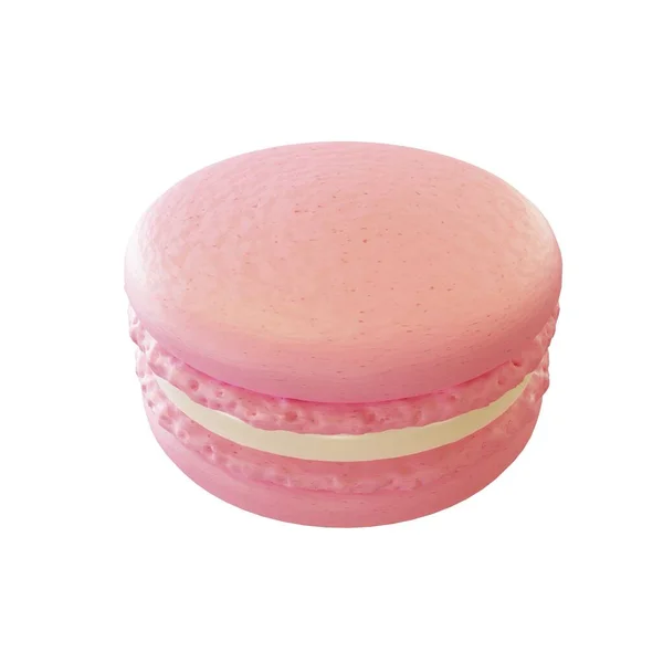 Roze Macaron Foto Destructie — Stockfoto