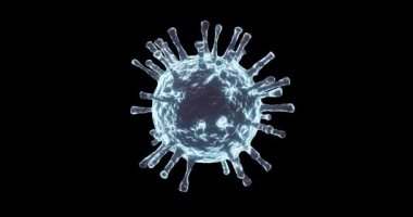Mikropların ışığı vardır. Covid 19 'un ışığı var. Coronavirus 2019-NCov romanı. 3D Coronavirüs 2019.