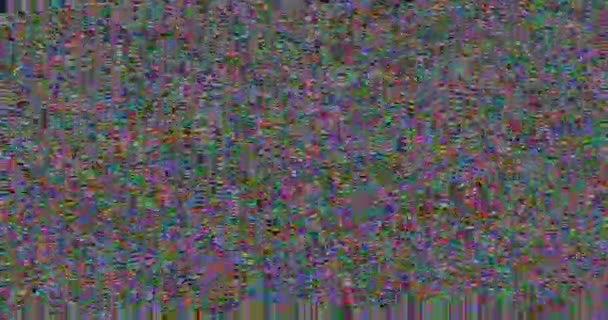 Colorful Offset Flickering Noise Static Noise Background Colorful Noise Bad — Stock Video