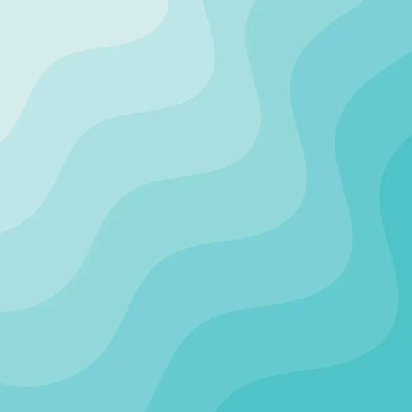Meer Blau Form Welle Gradienten Hintergrund — Stockvektor